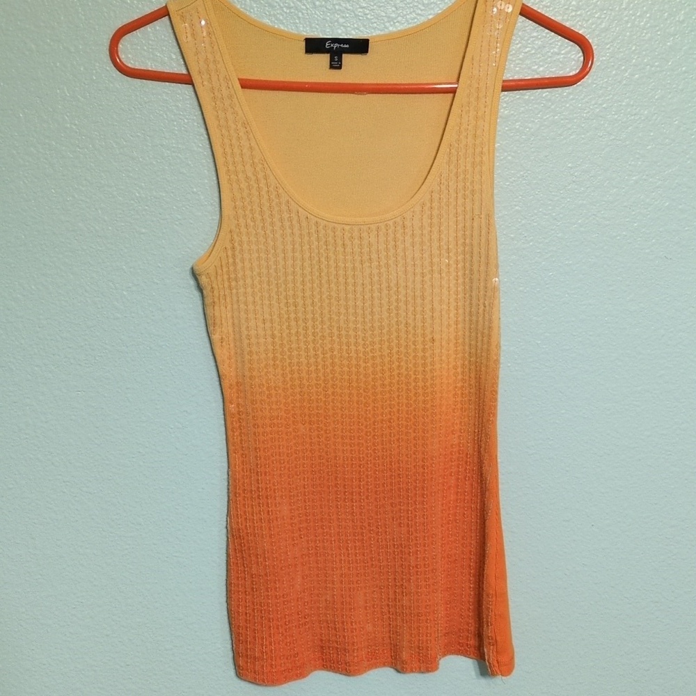 buy1 Get1 Free Tops! Express size small tank- Orange and Yellow